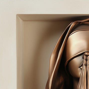 Carcanvas.it - Bronze Blindfolded Madonna Praying