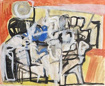 Marcus de Vestele (1941-2024) - Grande composition Cobra de