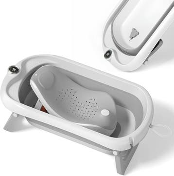 Baignoire bebe pliable grise : -28% jusqua epuisement, Enfants & Bébés, Verzenden