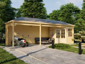 Veiling: Gretel - Tuinhuis 44mm 7900x2500x2820mm onbehandeld, Zakelijke goederen, Machines en Bouw | Pompen en Compressoren, Ophalen