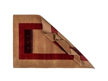 Gabbeh - Tapis - 182 cm - 121 cm - Tapis en laine tissé à la, Maison & Meubles