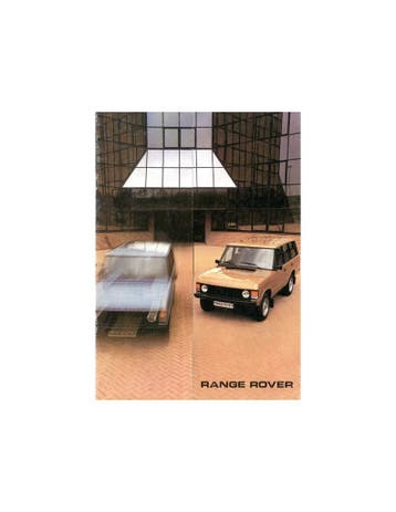 1983 LAND ROVER RANGE ROVER BROCHURE ENGELS, Boeken, Nieuw