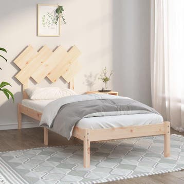 vidaXL Bedframe massief hout 90x200 cm, Verzenden, Nieuw