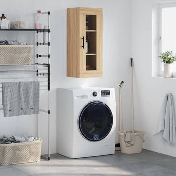 vidaXL Bovenkast 34,5x34x90 cm sonoma eikenkleurig, Verzenden, Nieuw