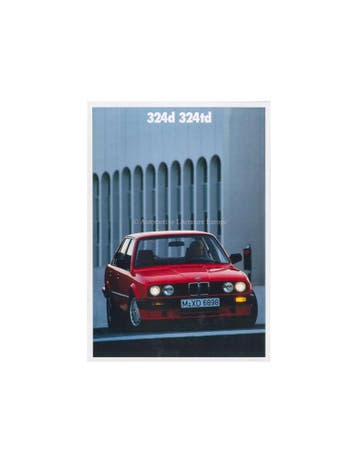 1989 BMW 3 SERIE DIESEL BROCHURE NEDERLANDS, Nieuw