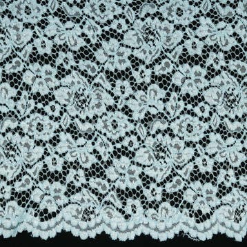10 meter kant stof - Lichtblauw - 100% polyester, 120 cm of meer, Kant, Verzenden, Blauw