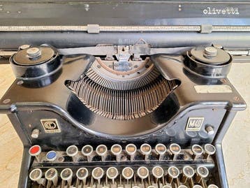 Olivetti, M40/2 - Machine à écrire - 1940-1950, Antiquités & Art