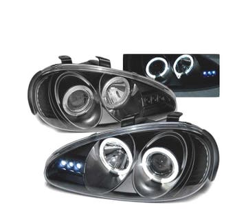 PHARES POUR MAZDA MX3 91-98 ANGEL EYES FOND NOIR, Verzenden, Nieuw