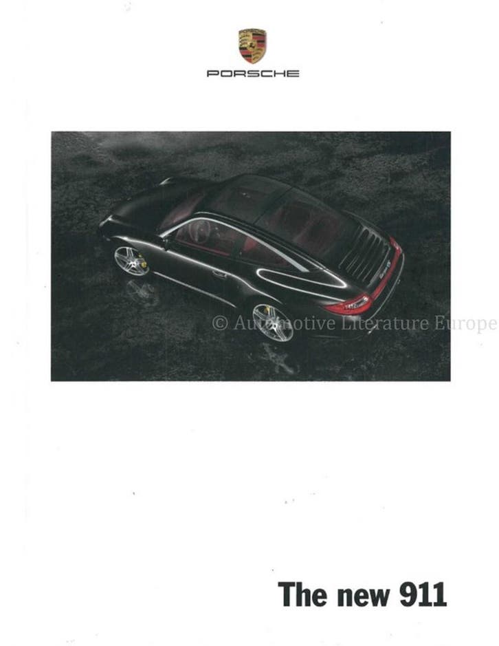 2009 PORSCHE 911 CARRERA & TARGA HARDCOVER BROCHURE ENGELS, Boeken, Auto's | Folders en Tijdschriften, Ophalen of Verzenden