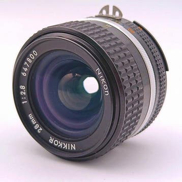 Nikon 28mm f/2.8 Ai-s, cleaned in September 2026, with lens