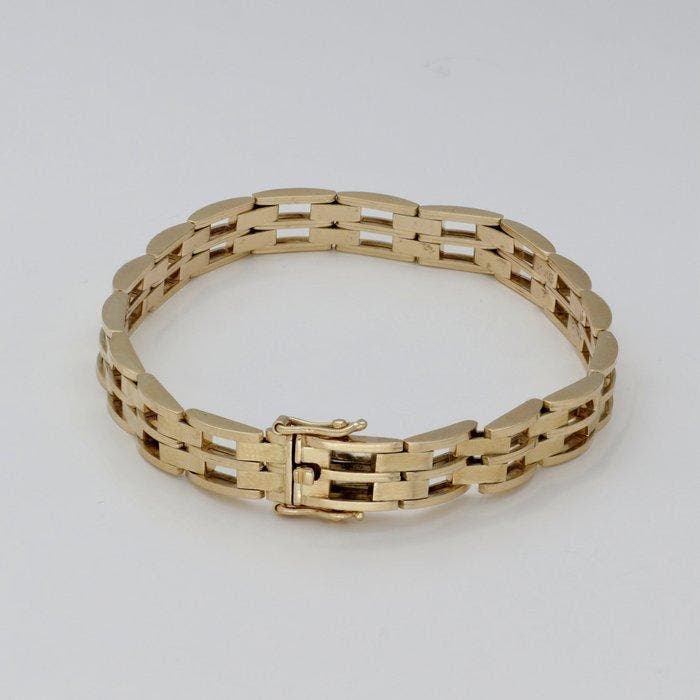 Armband - 14 karaat Geel goud, Handtassen en Accessoires, Armbanden