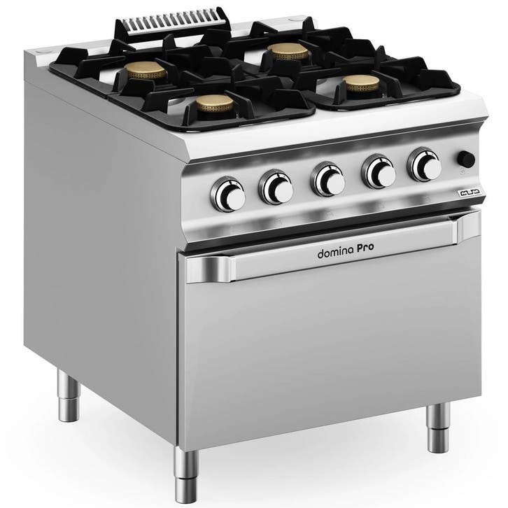 Fornuis + Oven | DOMINA PRO 900 | Gas | 4 Branders (7kW +, Articles professionnels, Horeca | Équipement de cuisine, Envoi