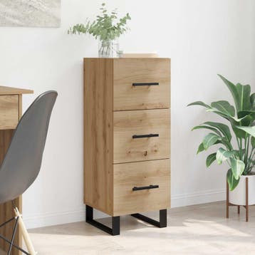 vidaXL Dressoir Artisan Eiken 34,5 x 34 x 90 cm, Huis en Inrichting, Kasten | Dressoirs, Verzenden, Nieuw