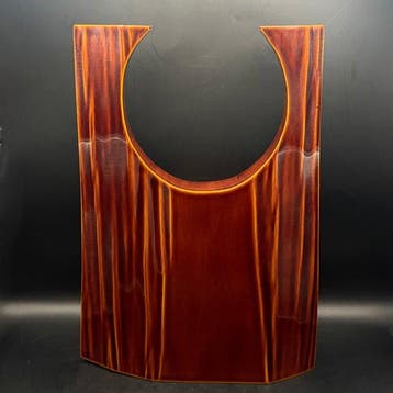 Hida Shunkei - handgelakte houten bloemvaas - Hout - Yamada