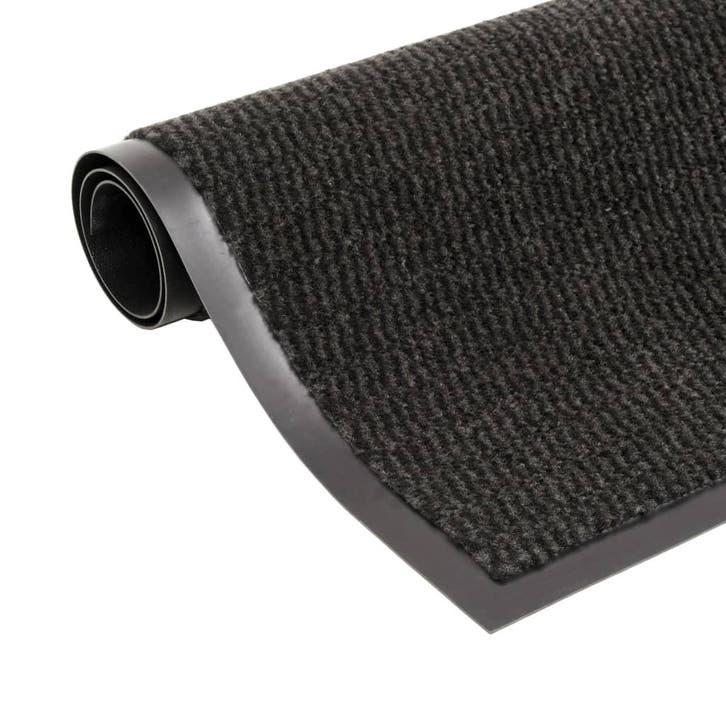vidaXL Droogloopmat rechthoekig getuft 90x150 cm zwart, Jardin & Terrasse, Paillassons, Envoi