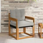 vidaXL Buitensofa Massief Acacia Hout Natuurlijk en Licht, Verzenden, Nieuw