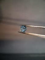 Natural Swiss Blue Topaz - 0.589 ct - round - irradiated - h, Verzenden, Nieuw