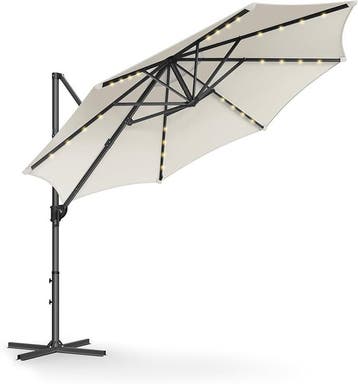 Zweef Parasol met LED verlichting - diameter 300 cm - 28, Verzenden