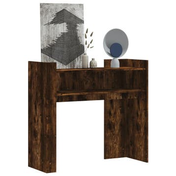 vidaXL Wandtafel 100x35x90 cm bewerkt hout gerookt, Verzenden, Nieuw