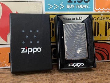 Zippo - ZIPPO - BRIQUET TEMPÊTE CHROMÉ GRAVÉ - Zonder, Nieuw