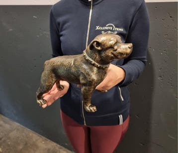 Statue, Large Stafford Dog - Iron - 19.5 cm - Fer - 2026