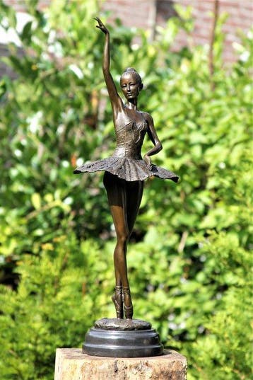 Sculpture, Ballerina - 67 cm - Bronze, Marbre, Antiek en Kunst