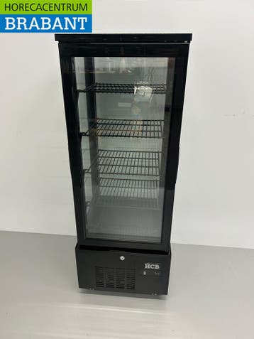 HCB Koelvitrine Gebaksvitrine Zwart 92 liter 230V Horeca, Ophalen of Verzenden