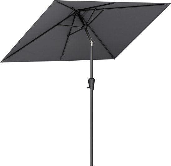 2dekans | LifeGoods Parasol - Tuin - 210x140cm - 30°, Tuin en Terras, Parasols, Ophalen of Verzenden