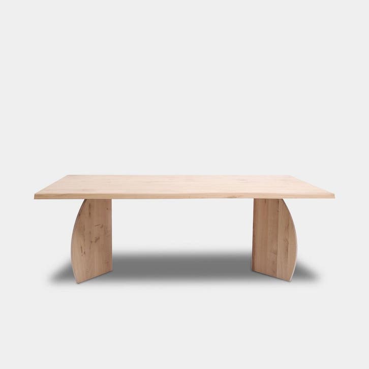 Tafel Boomstam Eikenhout  Set Driehoek  180x90, Huis en Inrichting, Tafels | Eettafels