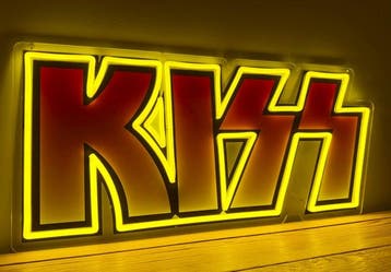 Kiss - Neonlichtbord - Plexi