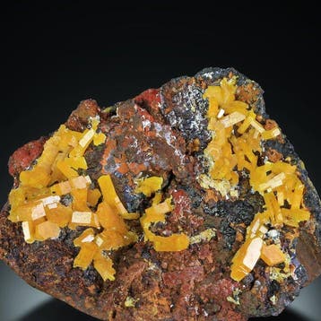 Orange MIMETITE op MATRIX uit Yanga Koubenza, Congo