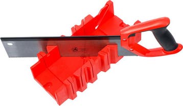 Versteklade kunststof 300 x 130 x 80 mm met rugzaag, Verzenden, Nieuw