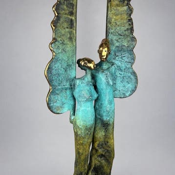 Dariusz Zielinski - we can fly only together.. 103cm bronze