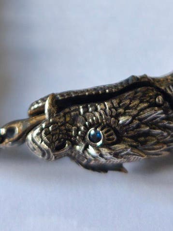 Sans prix de réserve - Bracelet Argent - Bracelet dragon