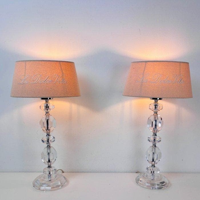 Lampe (2) - lampe de table de style Hollywood Regency -, Huis en Inrichting, Overige Huis en Inrichting