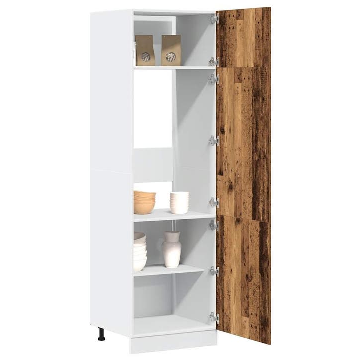 vidaXL Ombouwkast voor koelkast Lyon 60x57x207 cm bewerkt, Huis en Inrichting, Kasten | Overige, Nieuw, Verzenden
