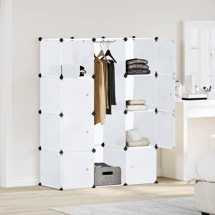 vidaXL Kast met 9 compartimenten modulair 109x36,5x143 cm, Huis en Inrichting, Kasten | Kleerkasten, Nieuw, Verzenden