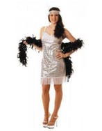 Charleston/glitter jurk zilver, Ophalen of Verzenden, Nieuw