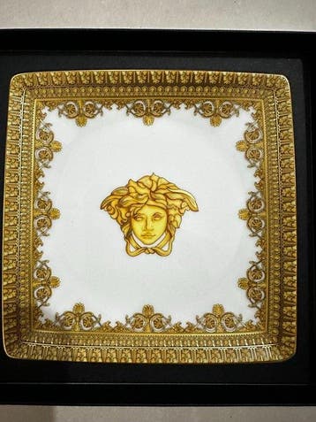 Rosenthal, Versace - Versace - Assiette - Medusa square bone, Antiek en Kunst