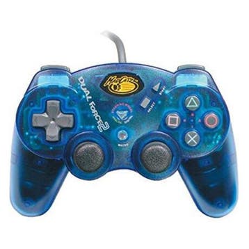 PS2 Controller Wired Transparant Blauw Logic3, Games en Spelcomputers, Spelcomputers | Sony PlayStation 2, Ophalen of Verzenden