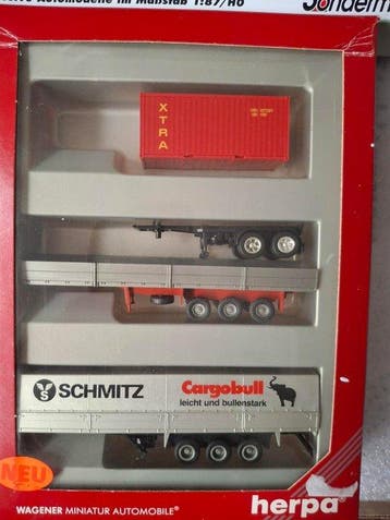 Herpa 1:87 - Model vrachtwagen (7) - Truckset met, Nieuw