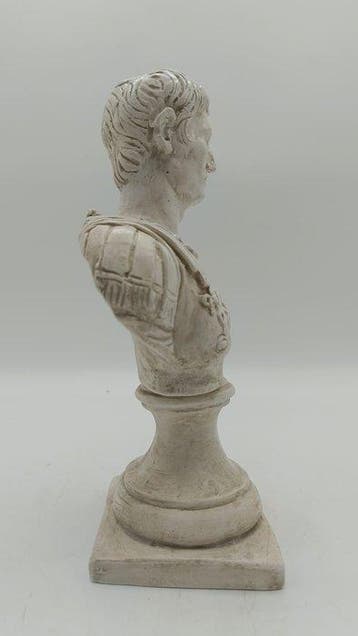 sculptuur, Augusto - 30 cm - marmerpoeder, Antiek en Kunst