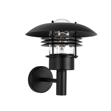 Wandverlichting modern Riga Muurlamp Zwart Buitenverlichting, Verzenden