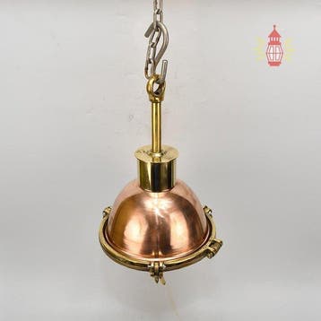 Wandlamp - Messing, Glas - Industrieel kooi-lamp