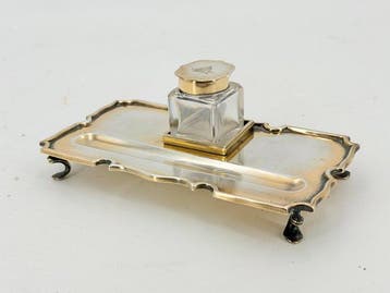 The Bercley - Inktpot - Zilverbrons, Kristal