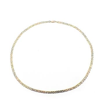 Tricolor gouden herenketting., Ophalen of Verzenden