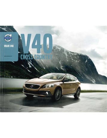 2012 VOLVO V40 CROSS COUNTRY BROCHURE NEDERLANDS, Ophalen of Verzenden, Nieuw