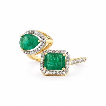 Zonder minimumprijs - Ring - 14 karaat Geel goud - 1.85ct., Nieuw
