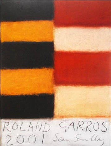 Sean Scully - “Roland Garros, 2001”. Gesigneerd in de plaat., Antiquités & Art