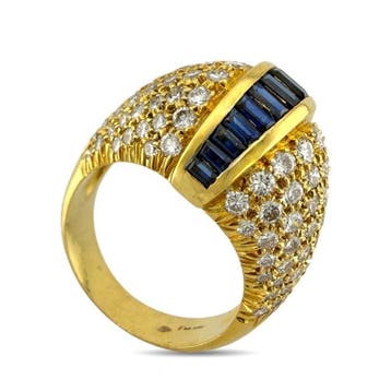 Ring - 18 karaat Geel goud, Exclusieve 18K geelgouden ring, Handtassen en Accessoires, Ringen, Nieuw